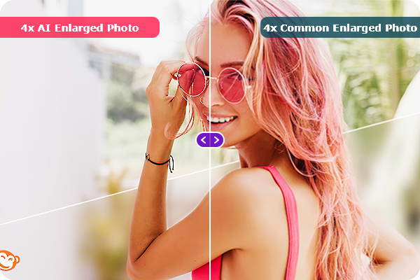 Enhance photos up to 40x, and experience incredible quality images